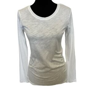 New ~ OPEN EDIT , NORDSTROM ~ Organic Cotton / MODAL Long Sleeve T-Shirt Size M